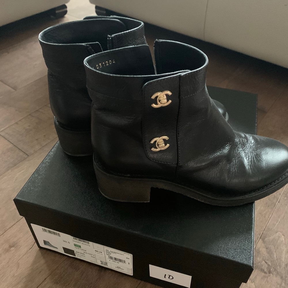 100% Authentic Chanel short boots